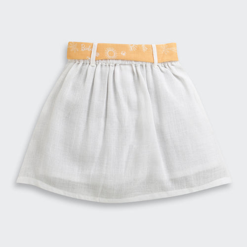 Mustard & White Co-ord Set BASET373