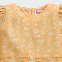 Mustard & White Lace Co-ord Set – Elegant Summer Look