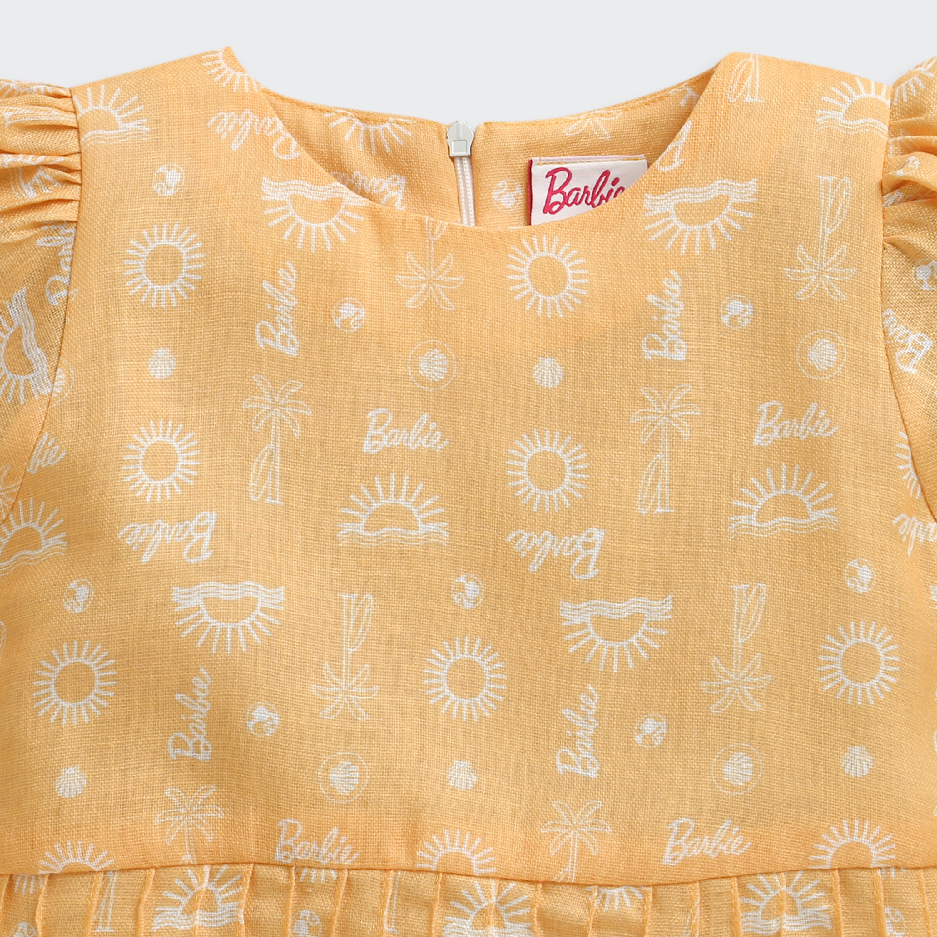 Mustard & White Lace Co-ord Set – Elegant Summer Look