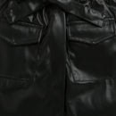 Black Faux Leather Co-ord Set – Cool Party Look for Girls