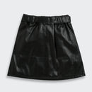 Black Faux Leather Co-ord Set – Cool Party Look for Girls