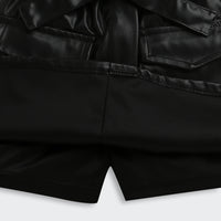 Black Faux Leather Co-ord Set – Cool Party Look for Girls