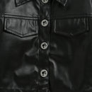 Black Faux Leather Co-ord Set – Cool Party Look for Girls