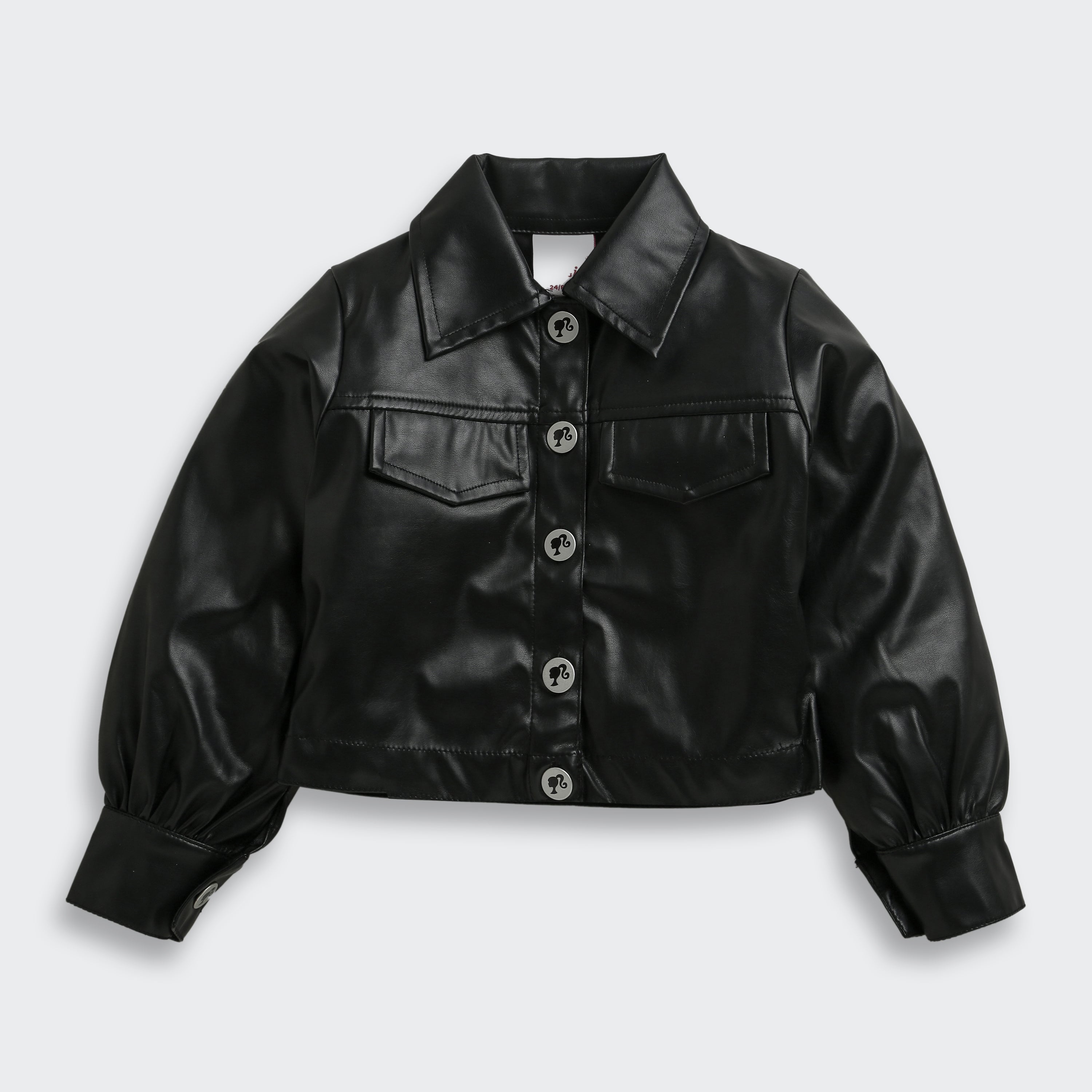 Black Faux Leather Co-ord Set – Cool Party Look for Girls