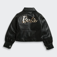 Black Faux Leather Co-ord Set – Cool Party Look for Girls