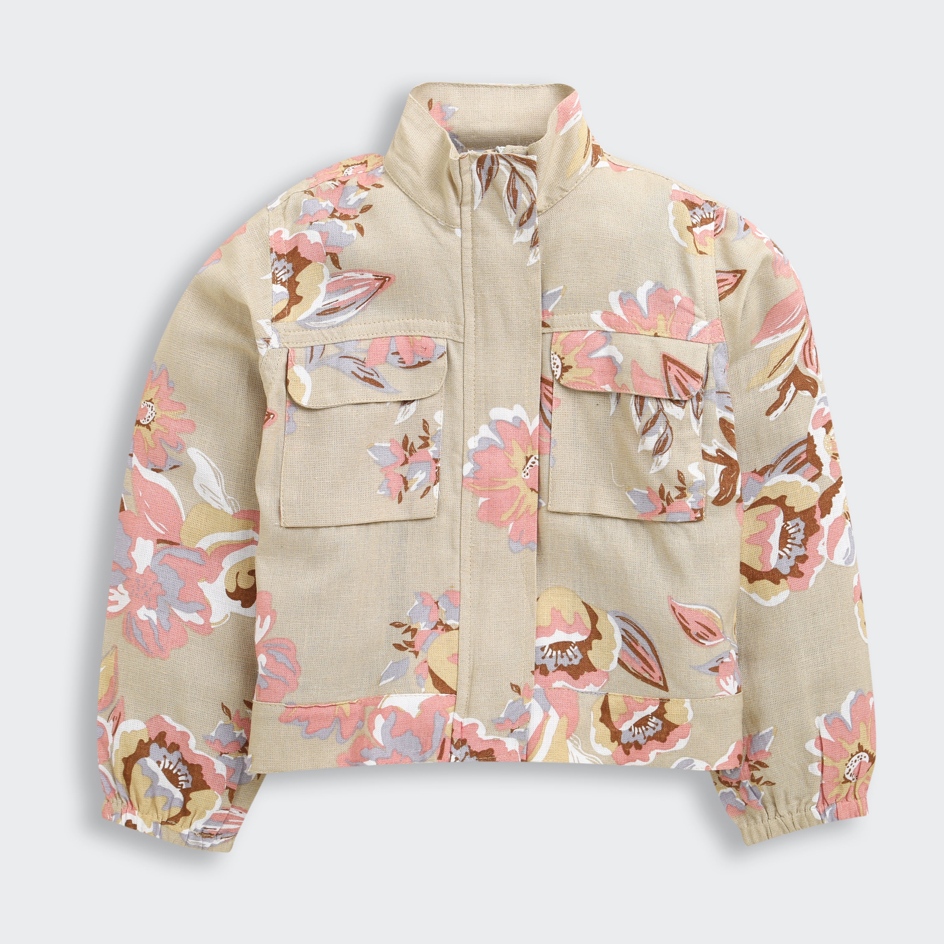 Floral Printed Jacket – Chic Layering Piece