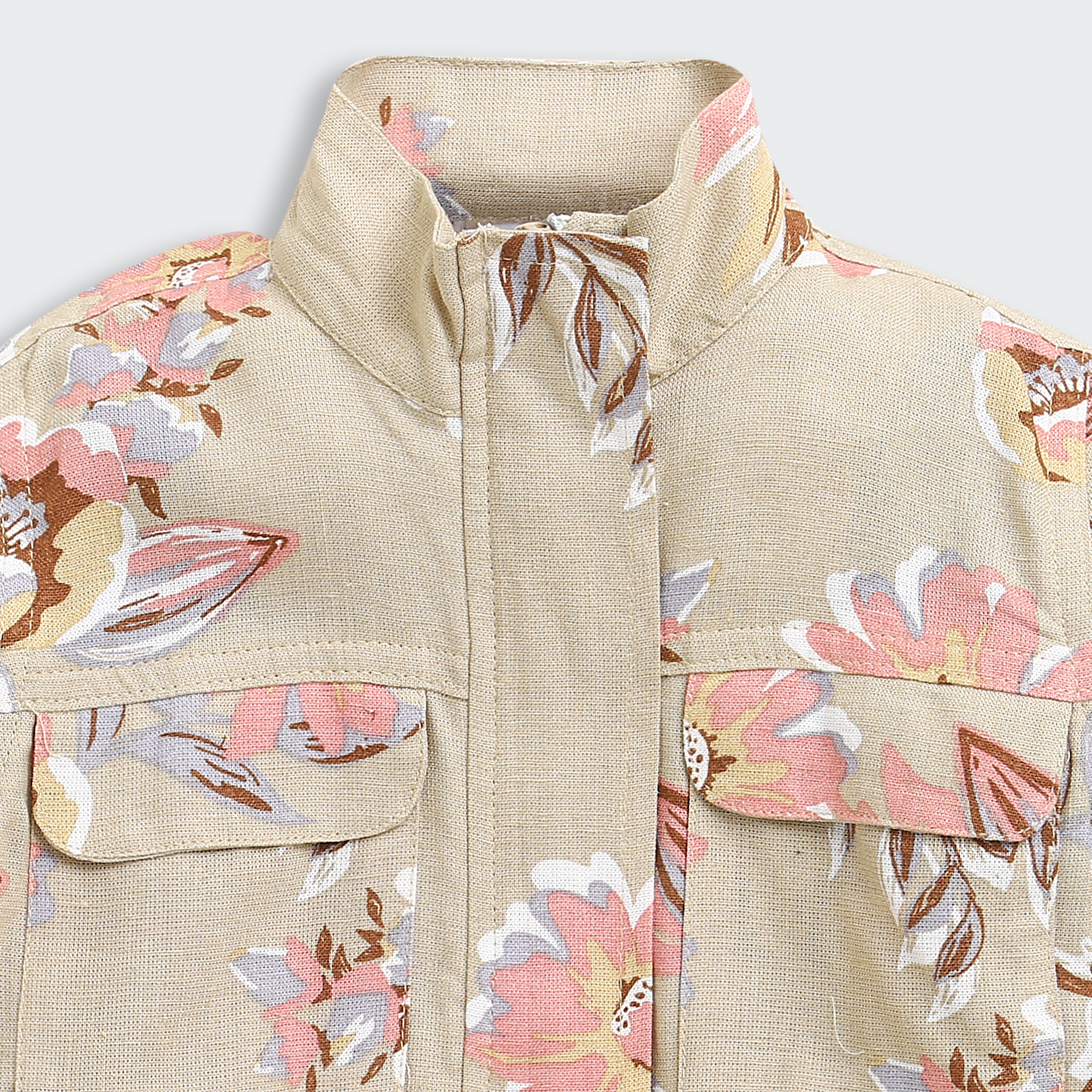 Floral Printed Jacket – Chic Layering Piece