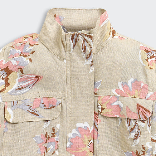 Floral Printed Jacket J378