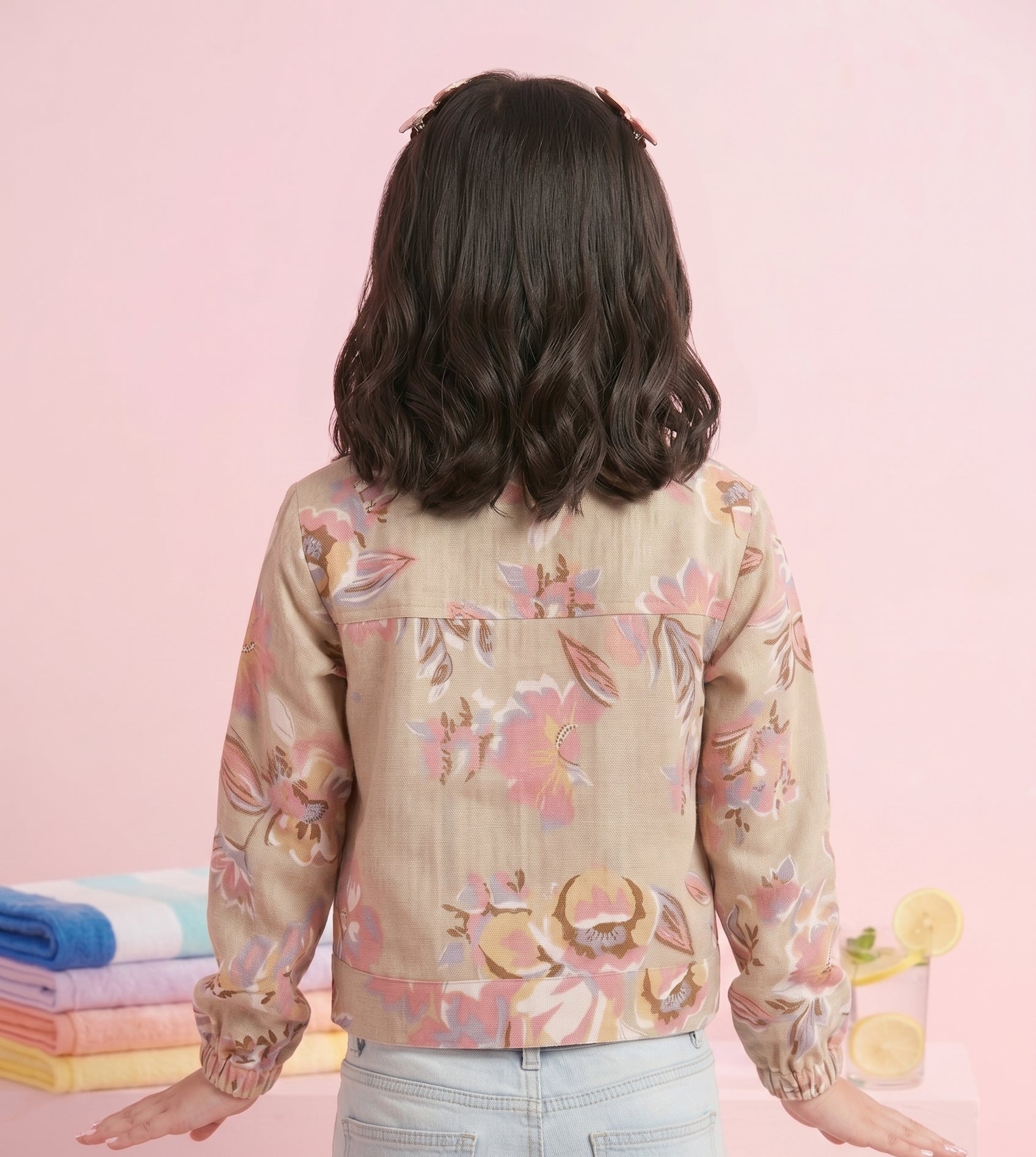 Floral Printed Jacket J378