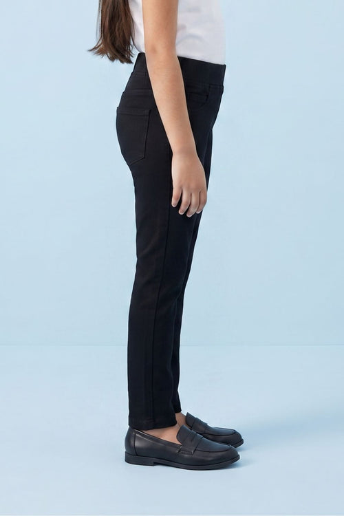 Black Cotton Leggings JG866