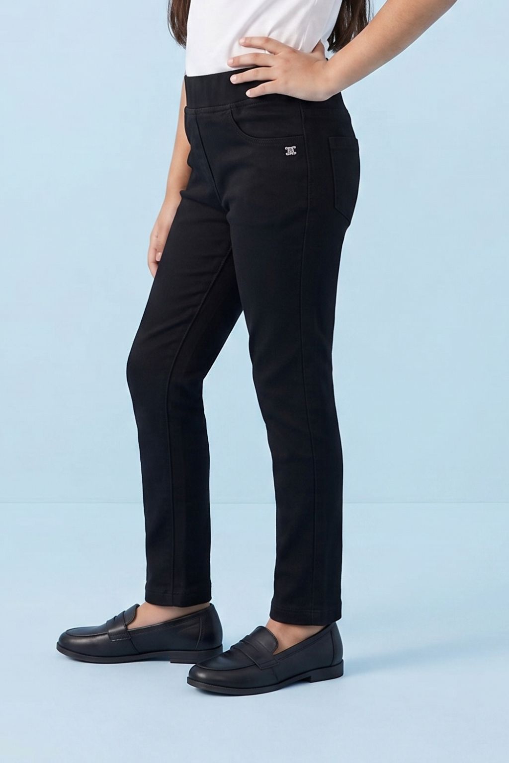 Black Cotton Leggings JG866