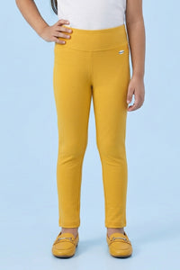 Yellow Cotton Leggings JG867