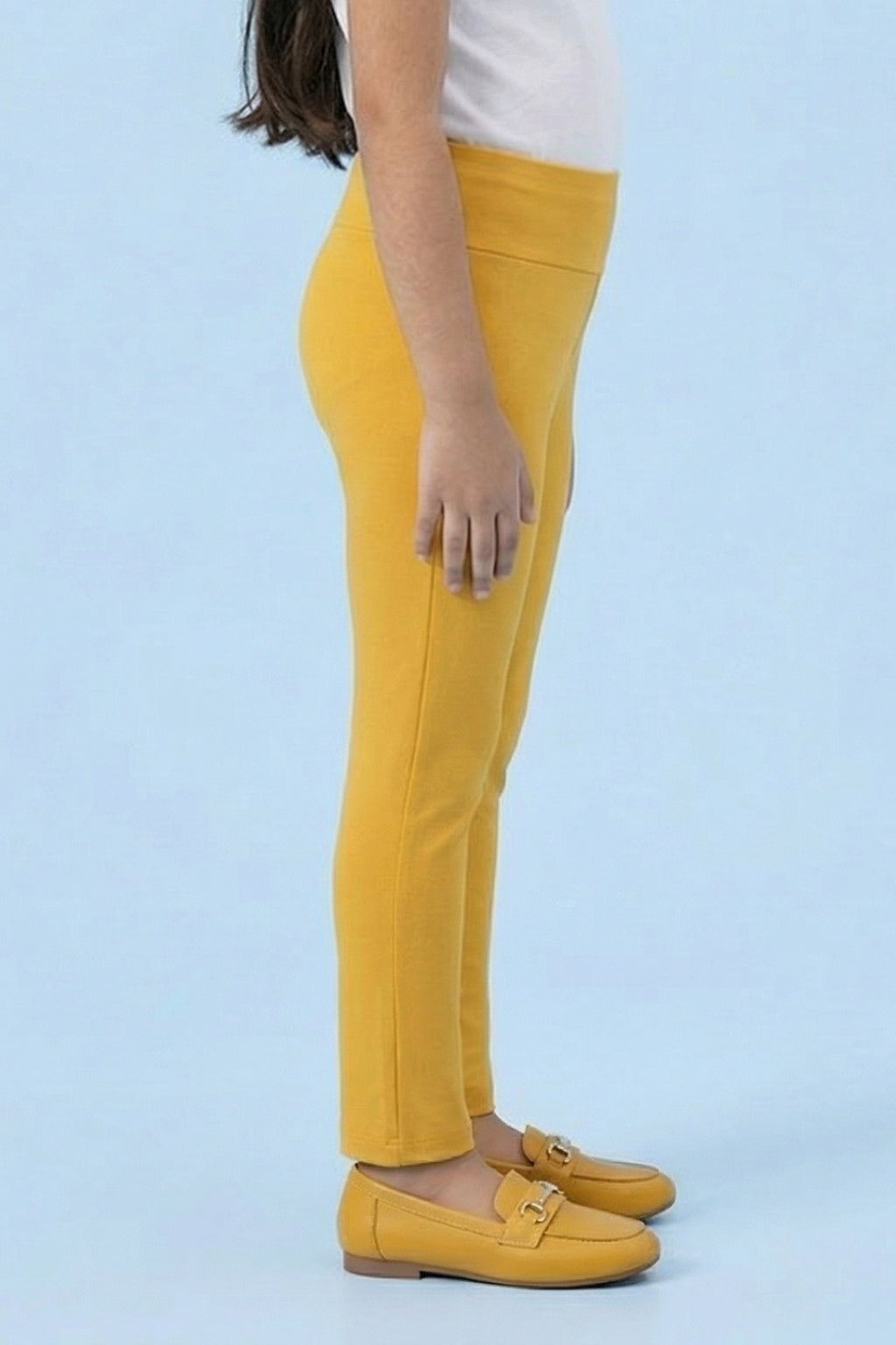 Sunny Yellow Cotton Jeggings JG867