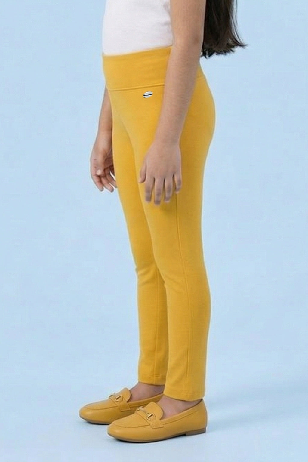 Yellow Cotton Leggings JG867