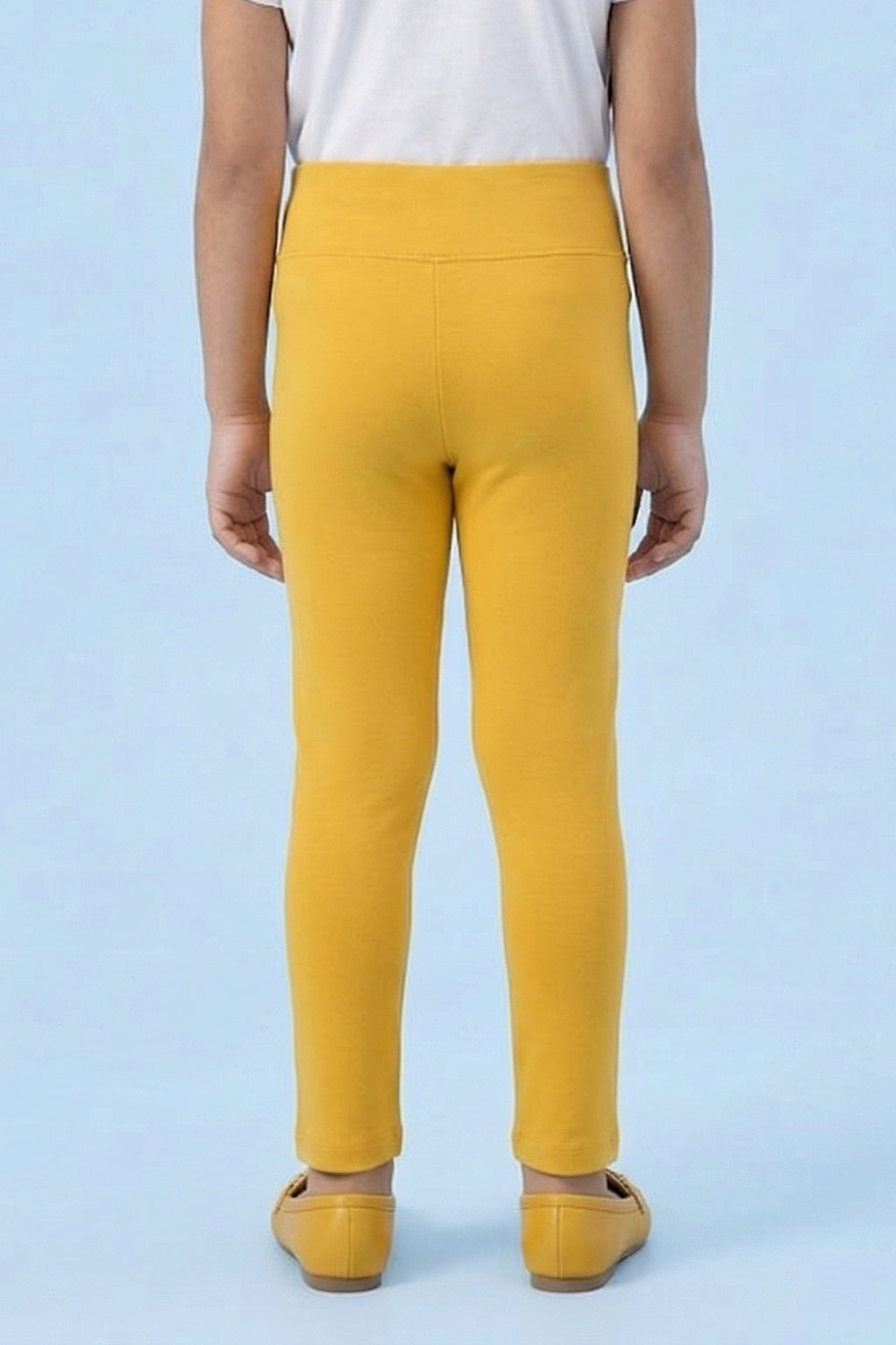Yellow Cotton Leggings JG867
