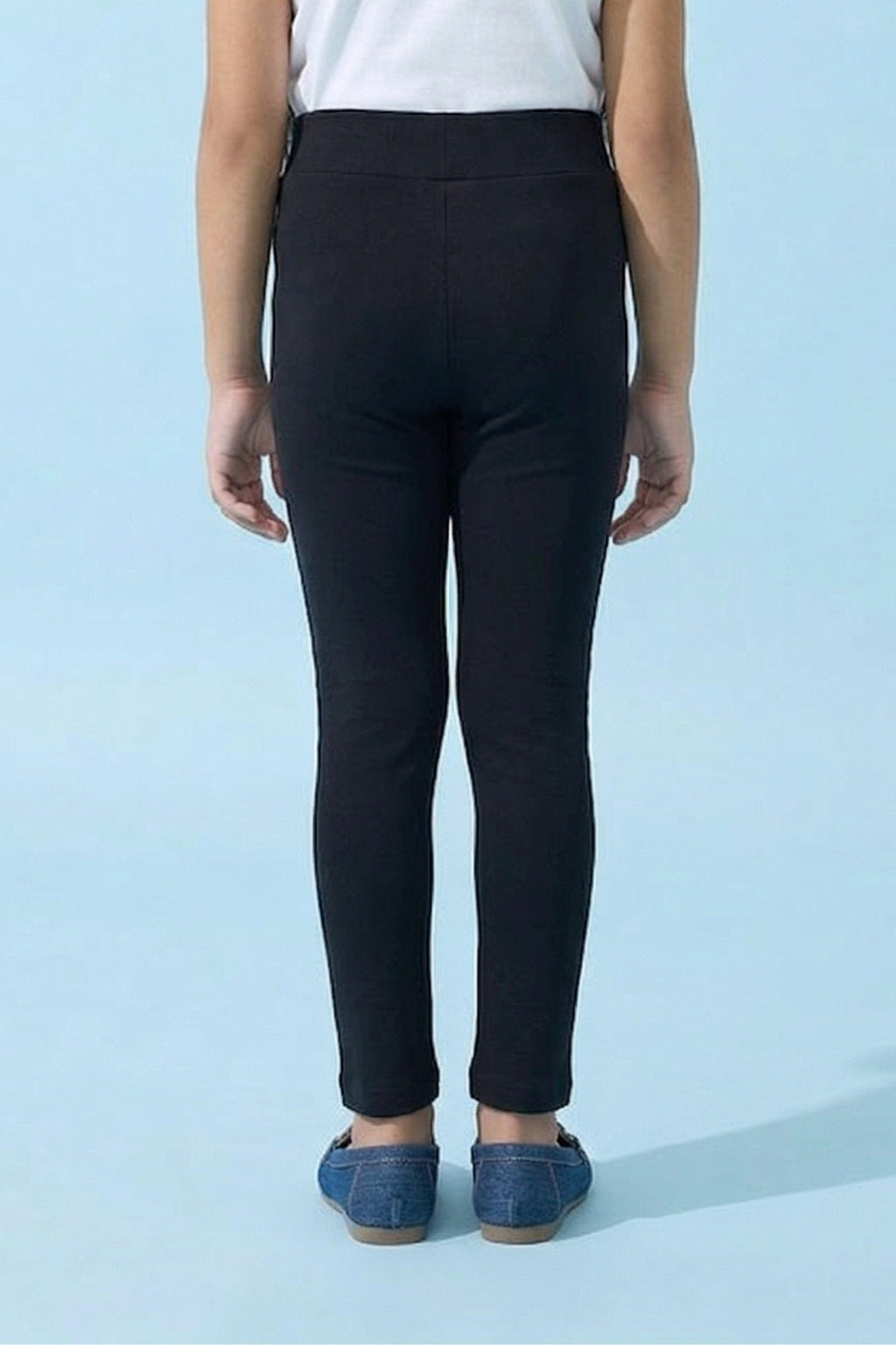 Black Cotton Leggings JG867