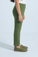 Olive Green Stretch Fit Leggings JG867