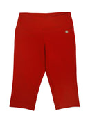 Red Mid-Length Pants – Stretch Comfort Fit