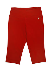 Red Mid-Length Pants – Stretch Comfort Fit