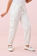 Classic White Cargo Joggers JO0120