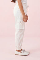 Classic White Cargo Joggers JO0120