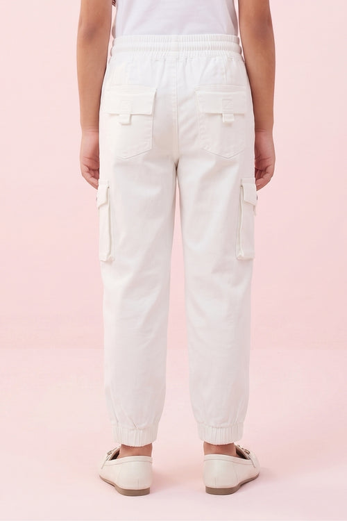 Classic White Cargo Joggers JO0120
