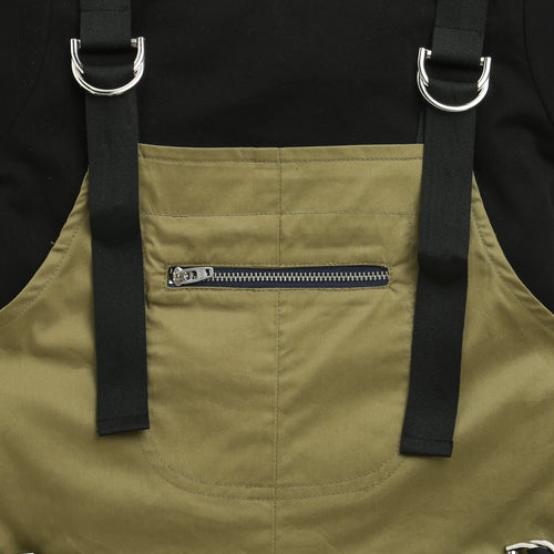 Urban Cargo Style Olive Dungaree JP348