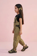 Urban Cargo Style Olive Dungaree JP348