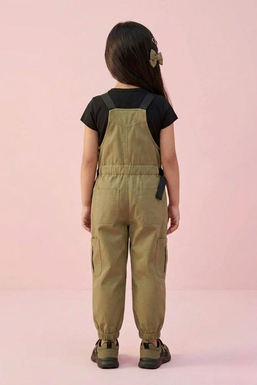 Urban Cargo Style Olive Dungaree JP348