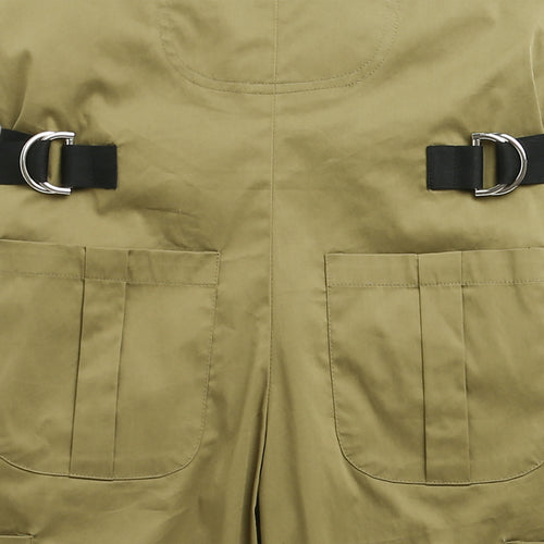 Urban Cargo Style Olive Dungaree JP348