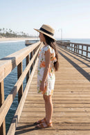 Girls Floral Ruffle Sleeve Eyelet Jumpsuit JP405
