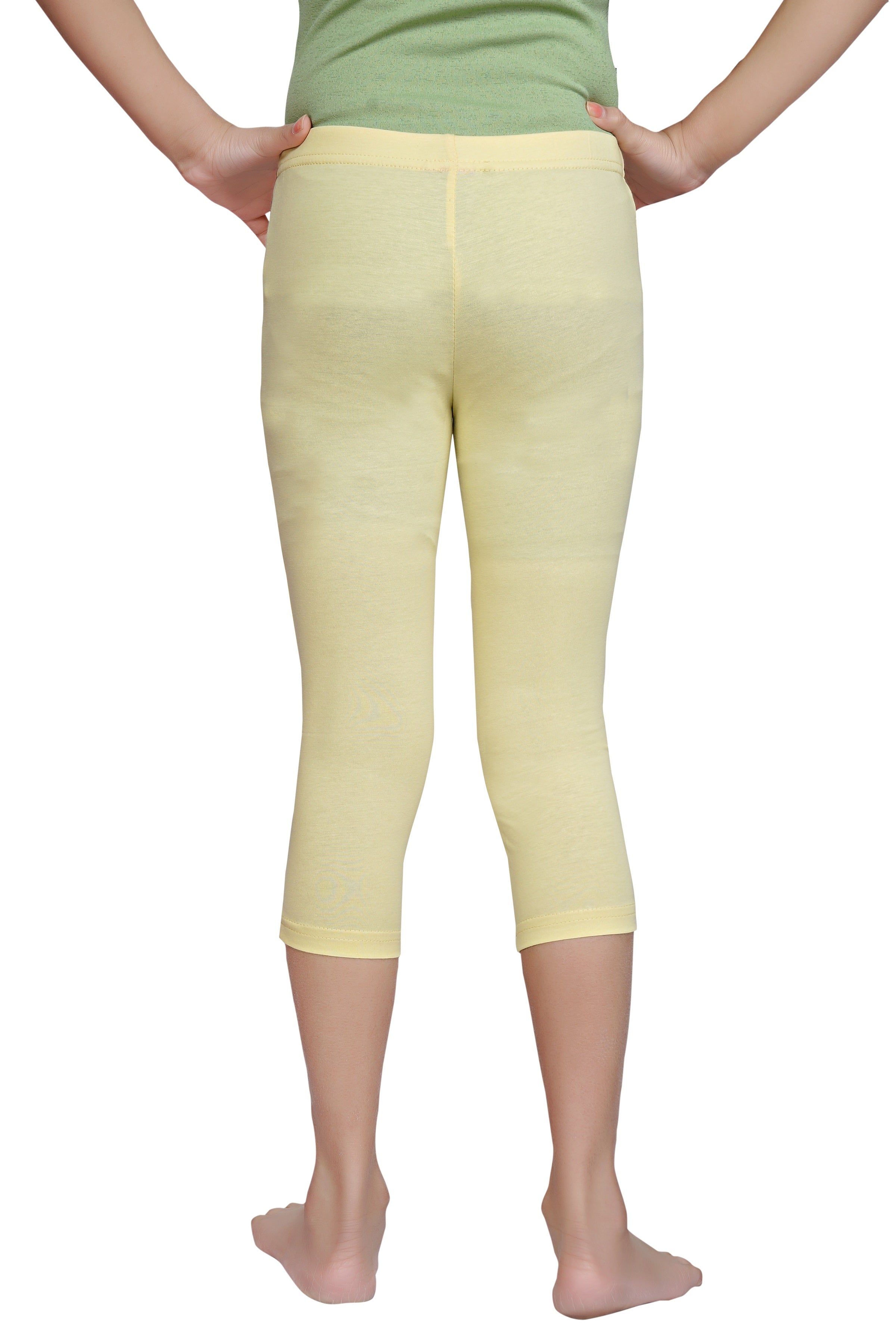 Jasper Yellow 3/4th Slim Fit Leggings LG725