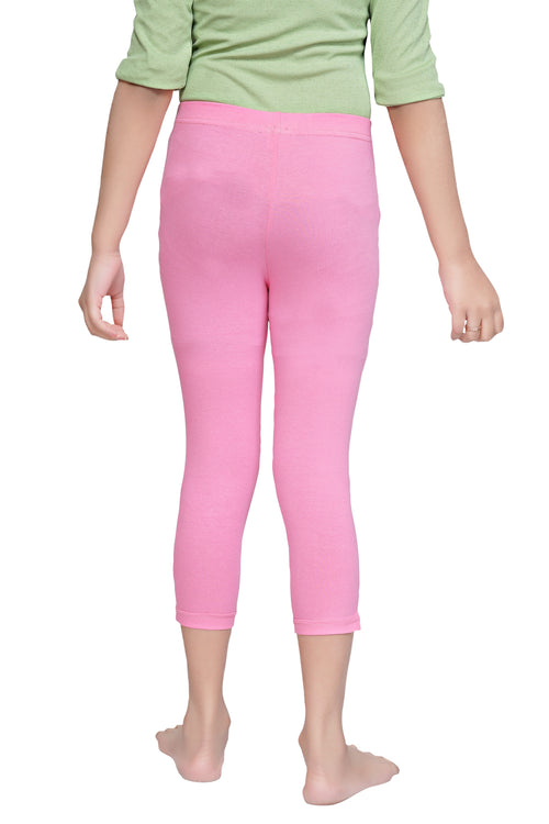 Pink 3/4th Slim Fit Leggings LG725
