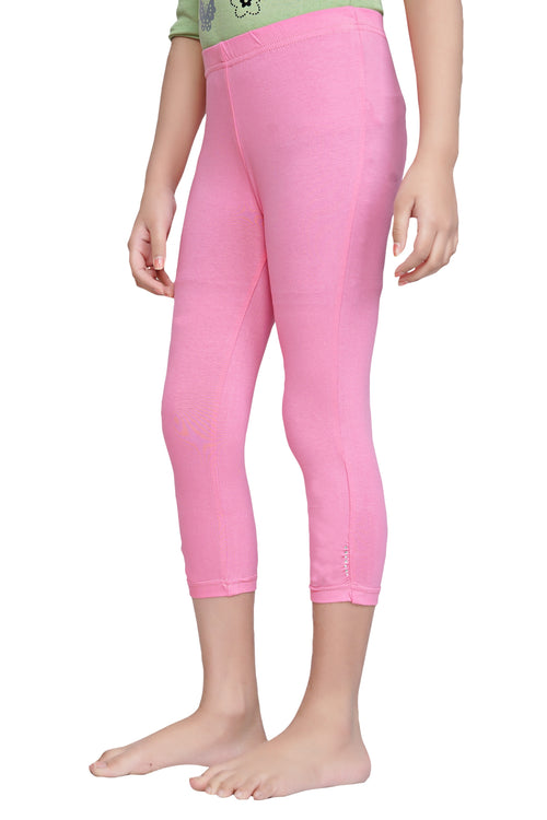 Pink 3/4th Slim Fit Leggings LG725