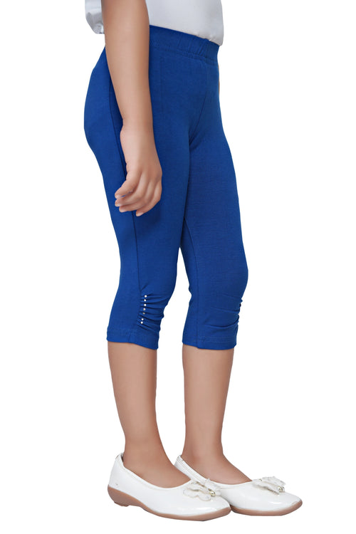 Classic Royal Blue 3/4th Stretch Leggings LG725