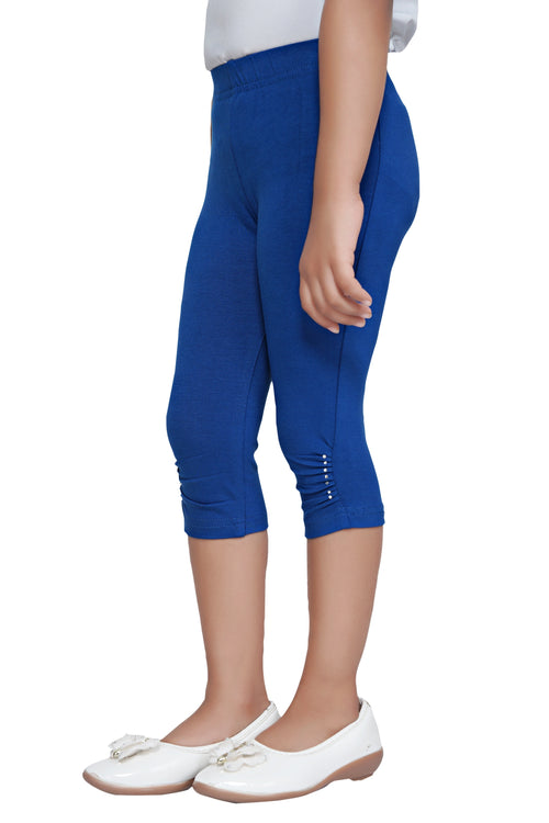 Classic Royal Blue 3/4th Stretch Leggings LG725