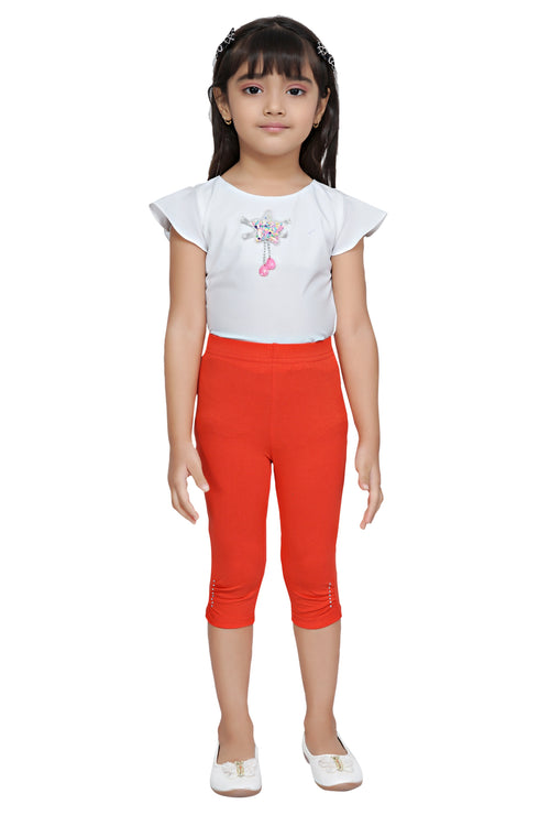 Tomato 3/4th Slim Fit Leggings LG725