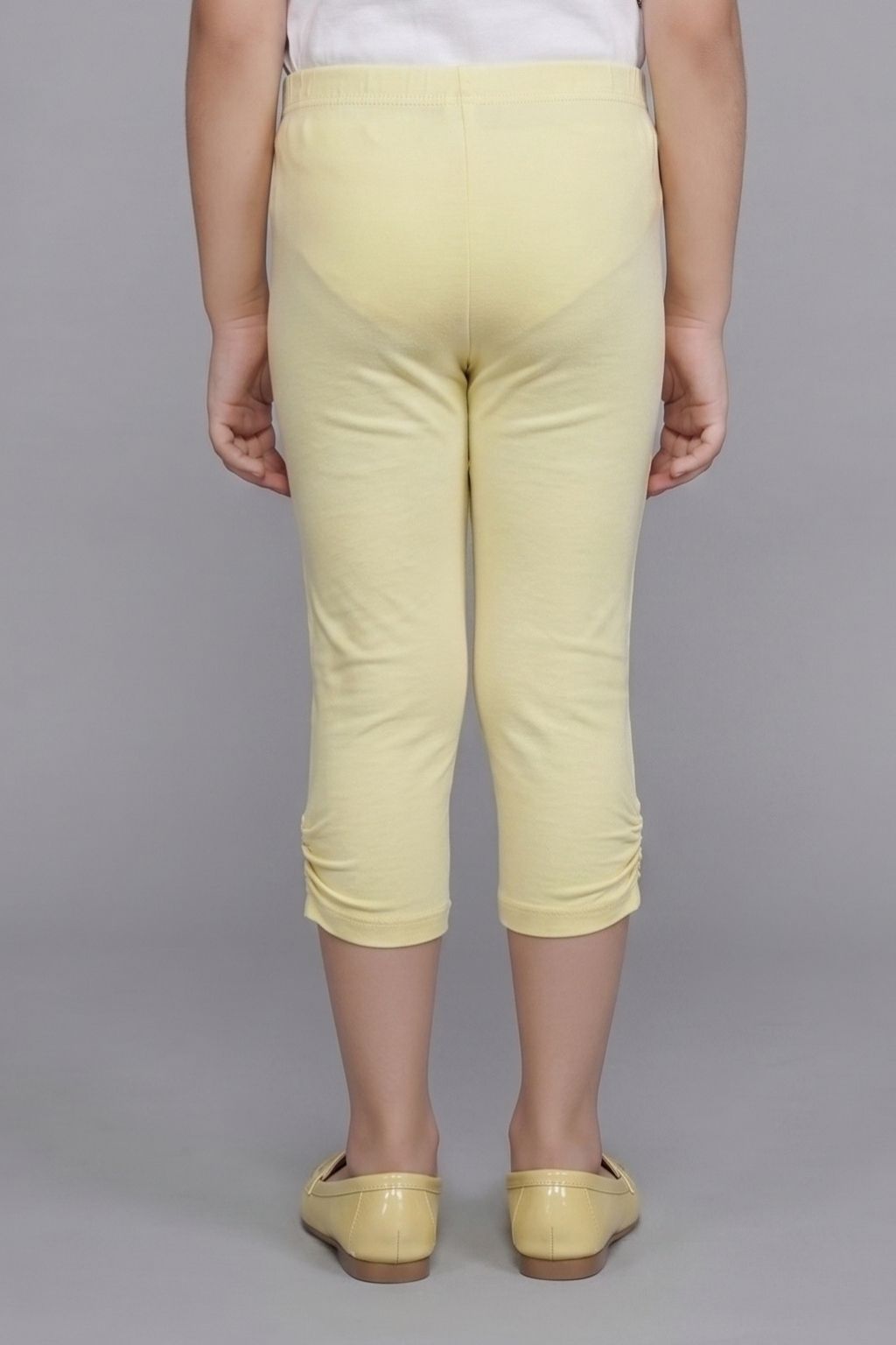 Warm Jasper Yellow 3/4th Slim Fit Leggings LG725