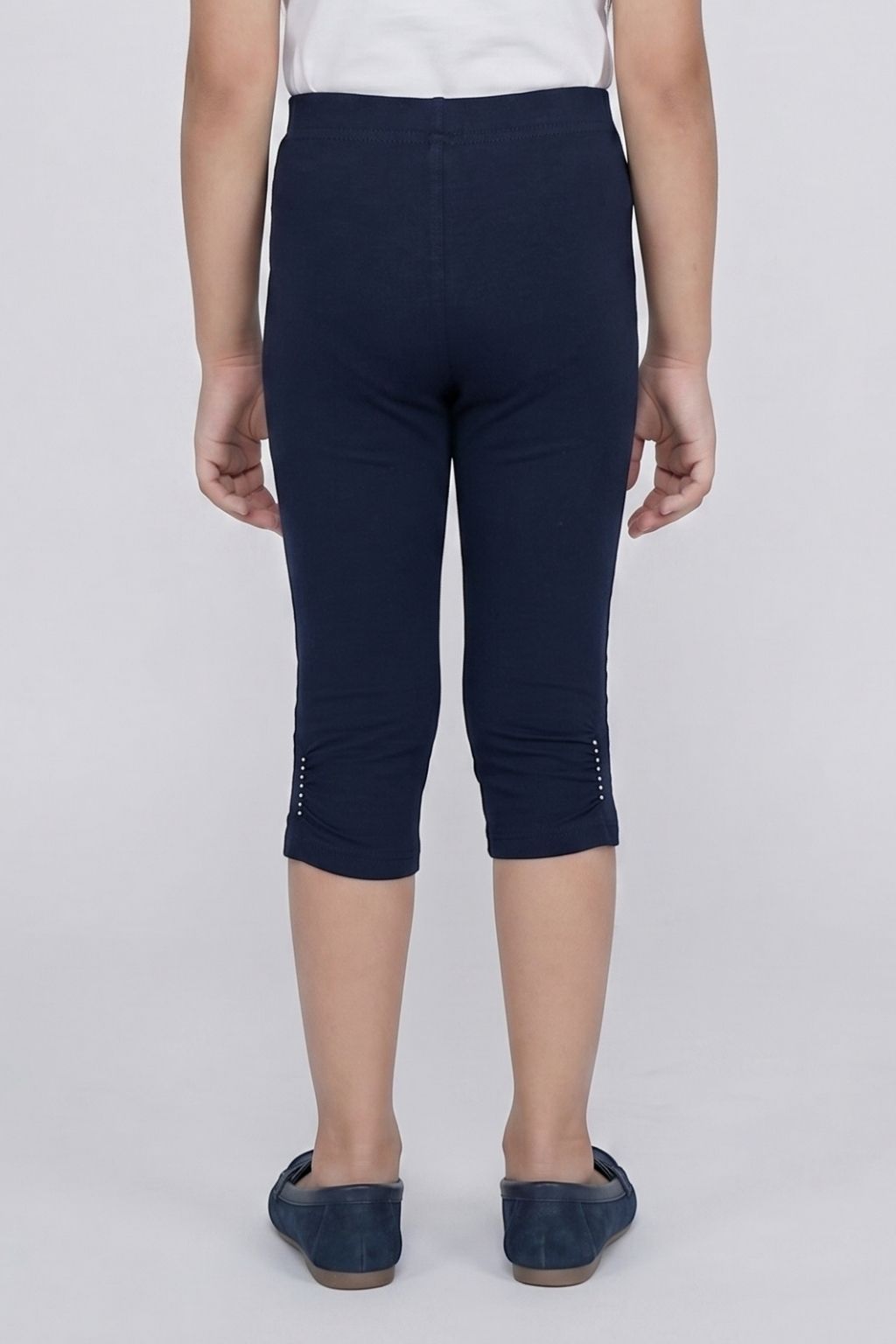 Navy 3/4th Slim Fit Leggings LG725