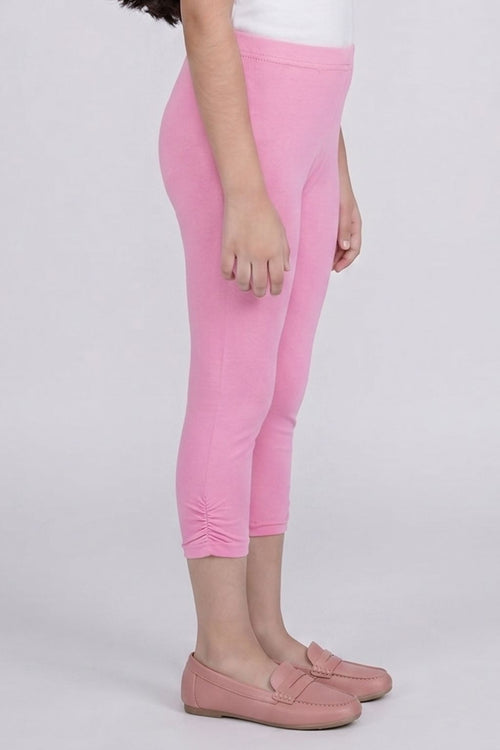 Pink 3/4th Slim Fit Leggings LG725