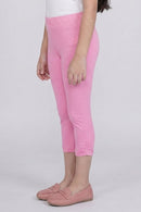 Pink 3/4th Slim Fit Leggings LG725