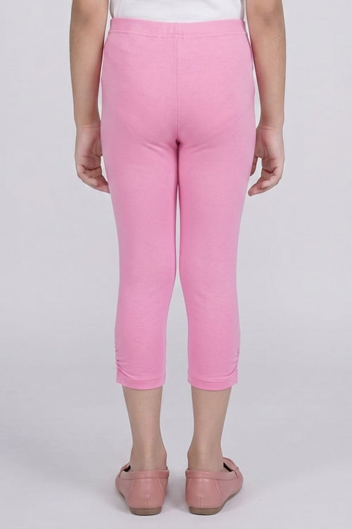 Pink 3/4th Slim Fit Leggings LG725