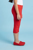 Red 3/4th Slim Fit Leggings LG725