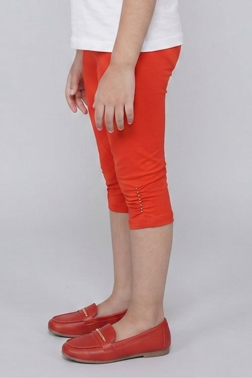Tomato 3/4th Slim Fit Leggings LG725