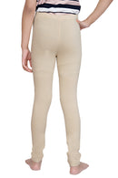 Girls Beige Stretch Fit Leggings