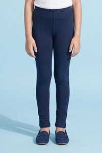 Navy Blue Slim Fit Leggings LG726