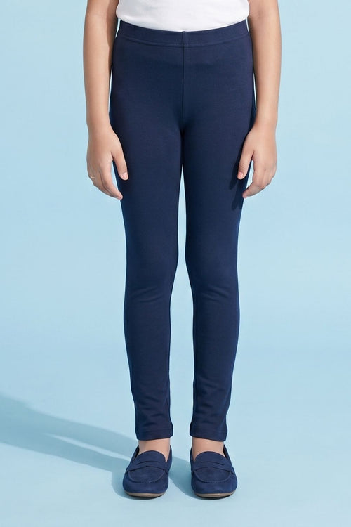 Navy Blue Slim Fit Leggings LG726