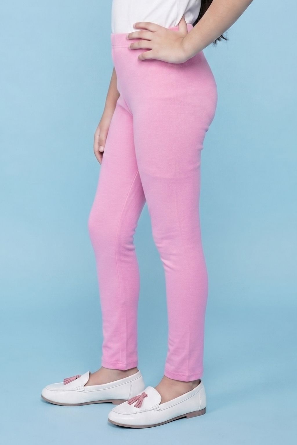 Girls Pink Everyday Leggings LG726