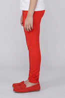 Red Slim Fit Leggings LG726