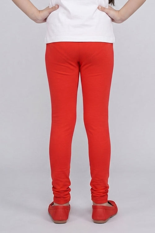 Slim Fit Red Leggings LG726